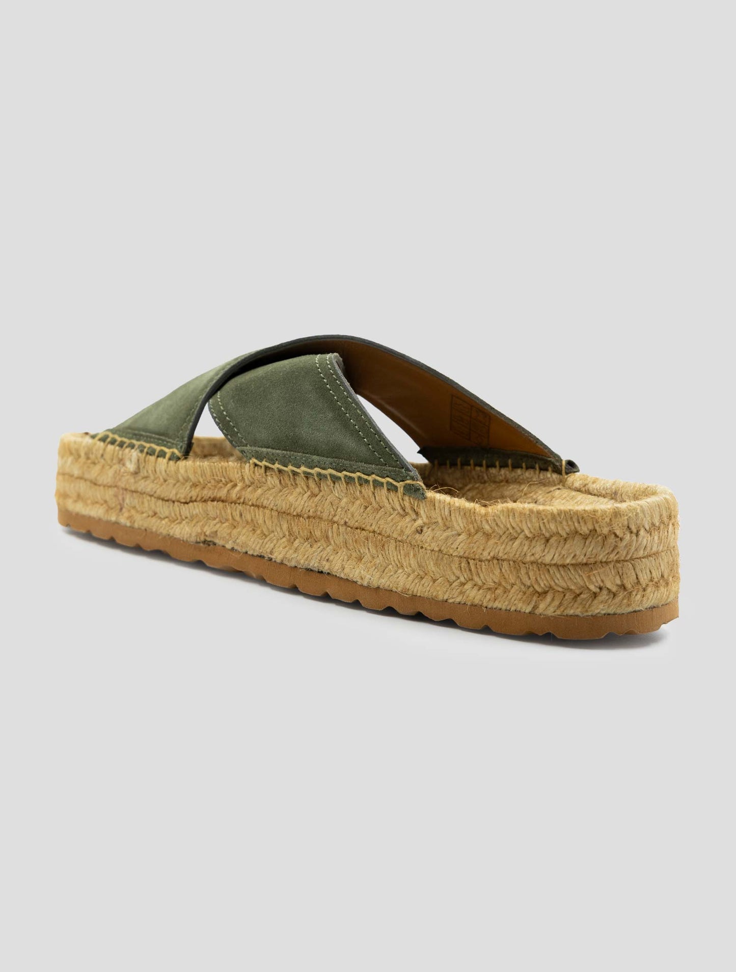 Kiton Green Leather Sandals