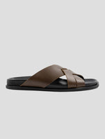 Kiton Brown Leather Sandals