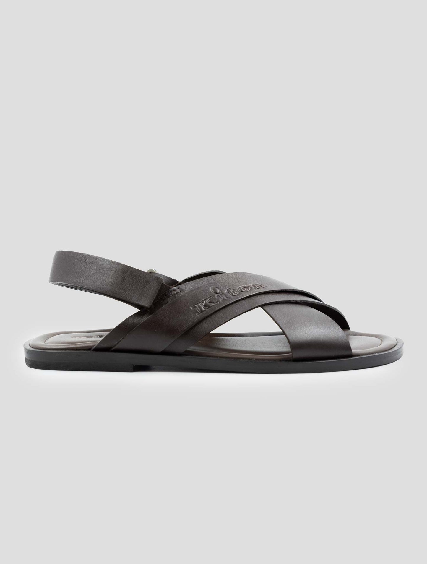 Kiton Brown Leather Sandals
