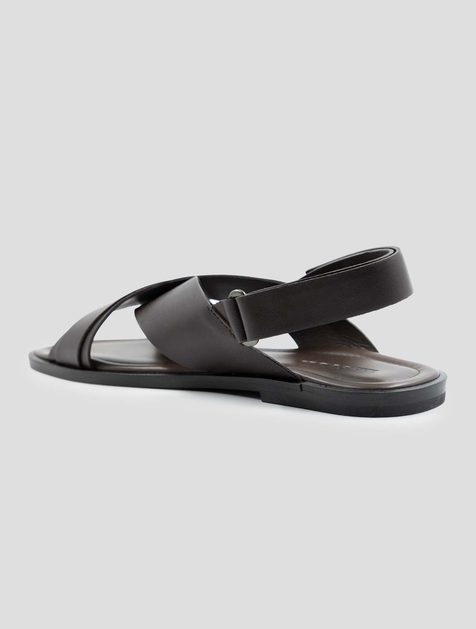 Kiton Brown Leather Sandals
