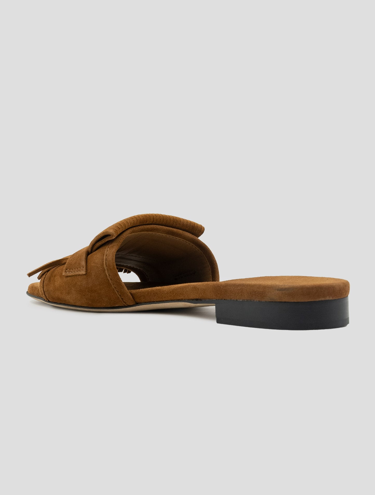 Kiton Brown Leather Suede Sandals