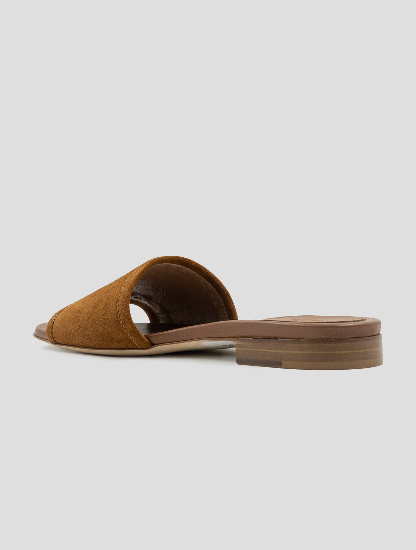Kiton Brown Leather Suede Leather Sandals