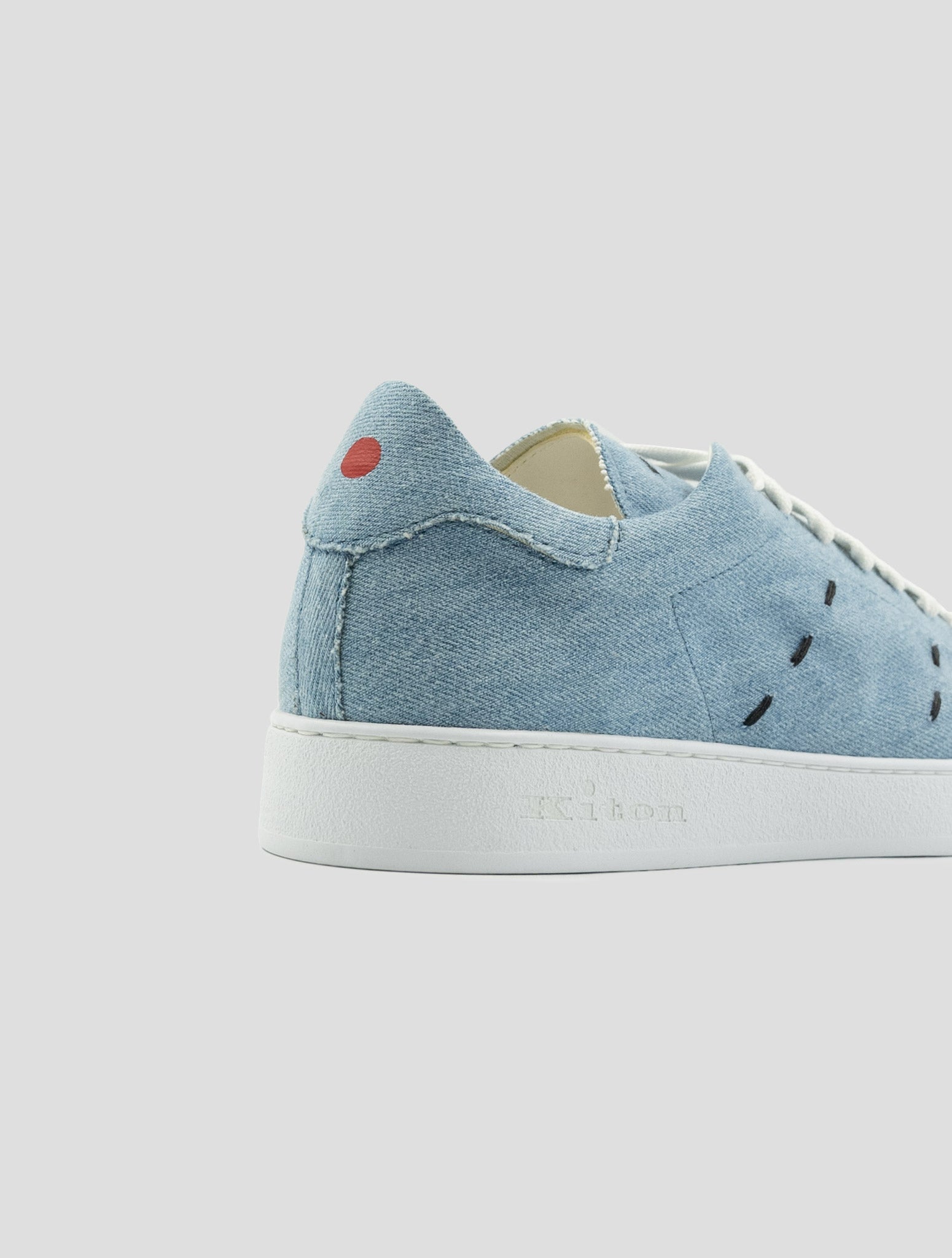 Kiton Denim Cotton Sneakers