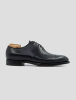 Kiton Black Leather Calf Dress Shoes