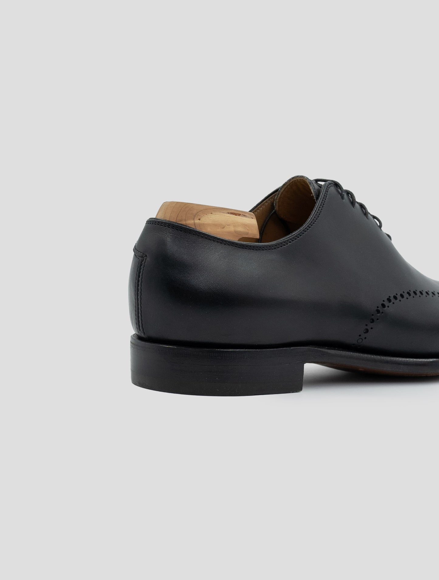 Kiton Black Leather Calf Dress Shoes