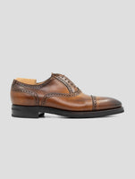 Kiton Brown Leather Calf Dress Shoes