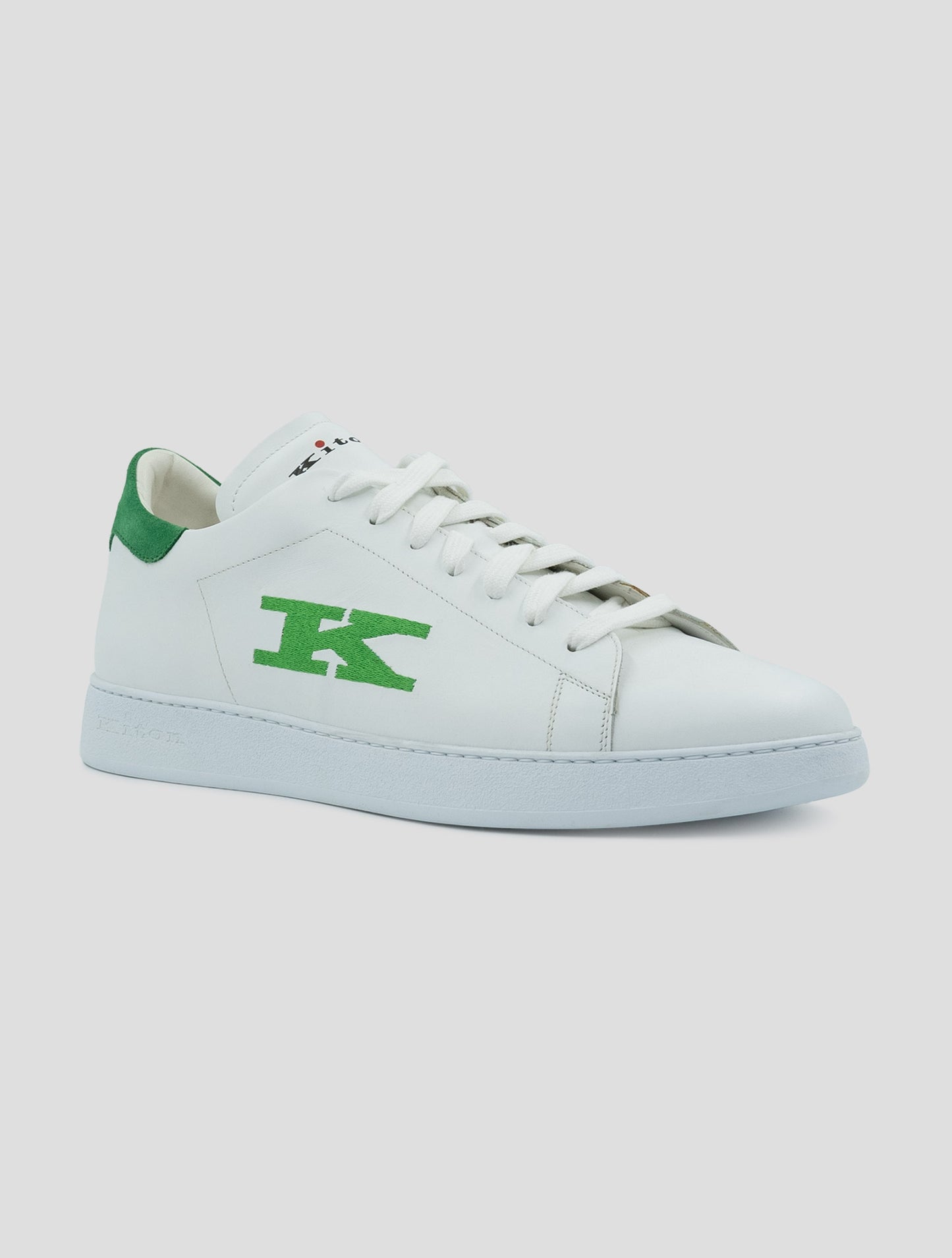 Kiton White Leather Sneakers