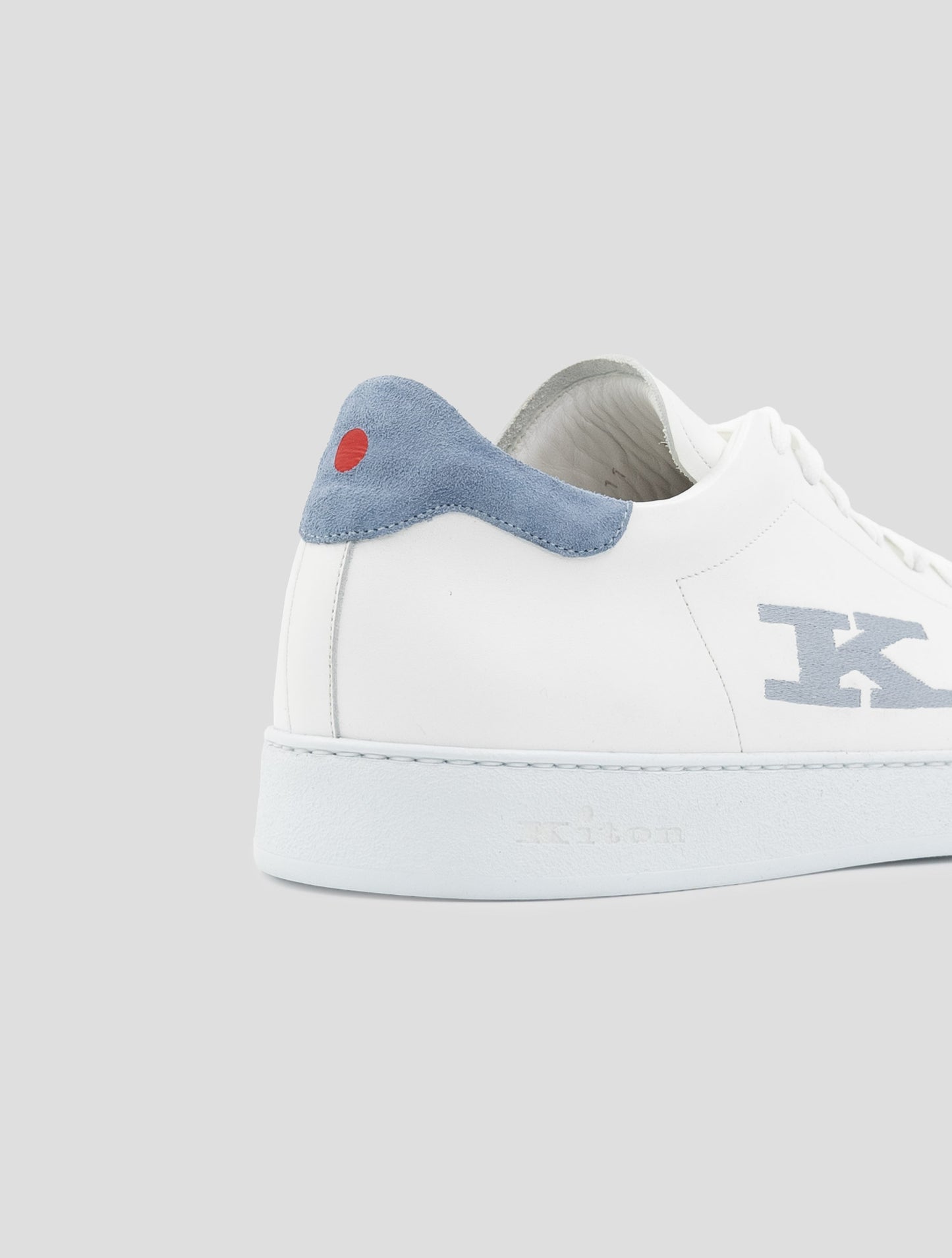 Kiton White Leather Sneakers