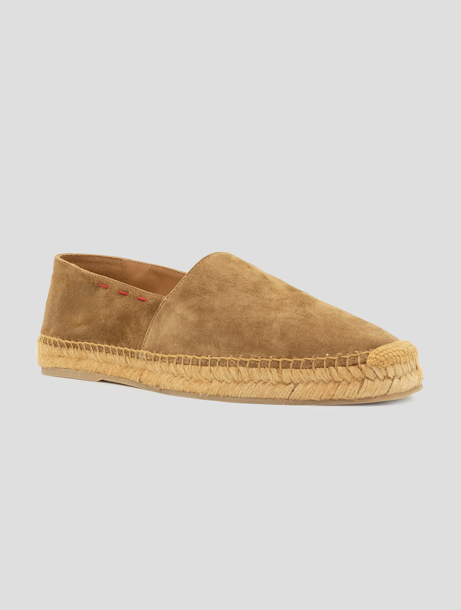 Kiton Beige Leather Suede Espadrillas