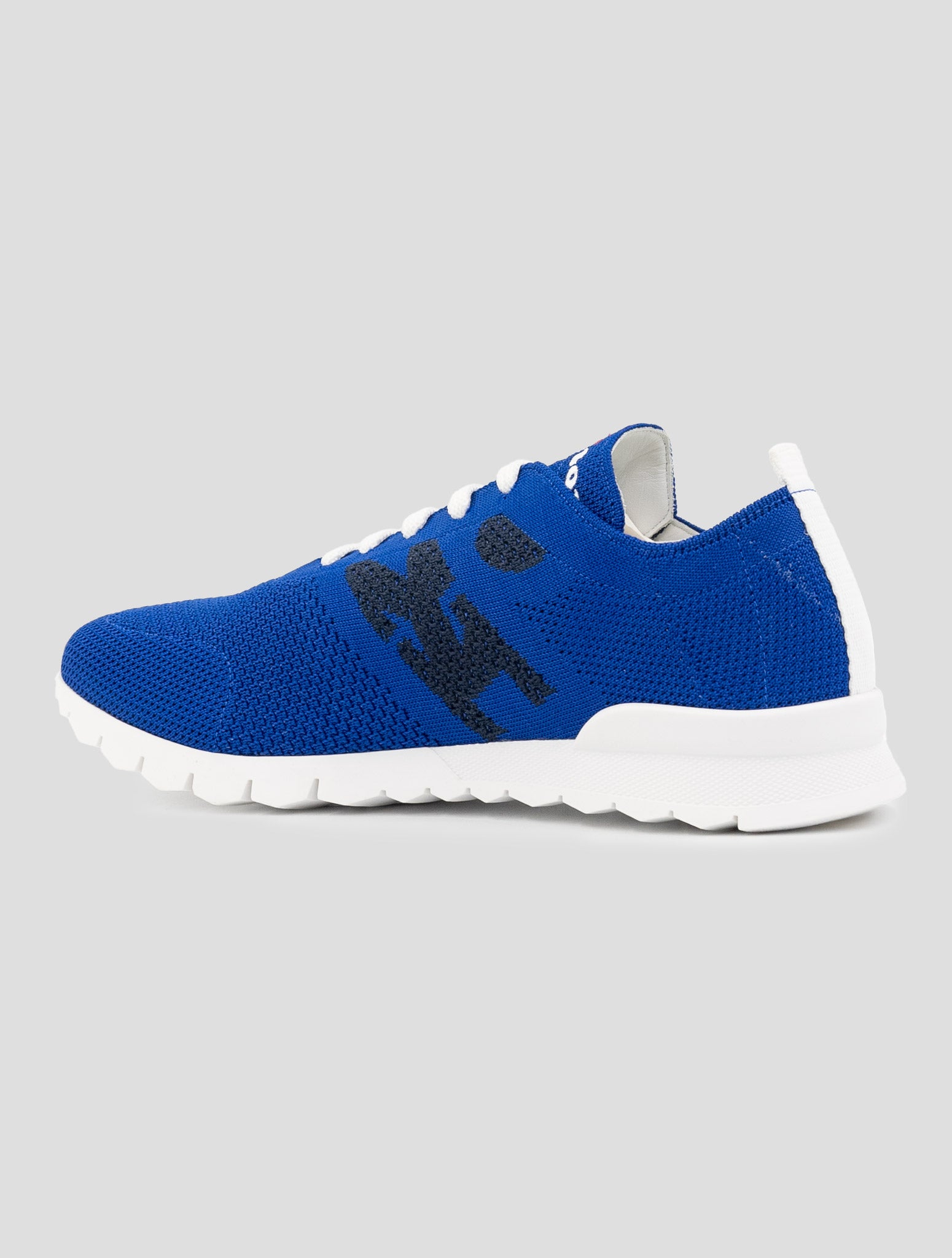 Kiton Blue Cotton Ea Sneakers