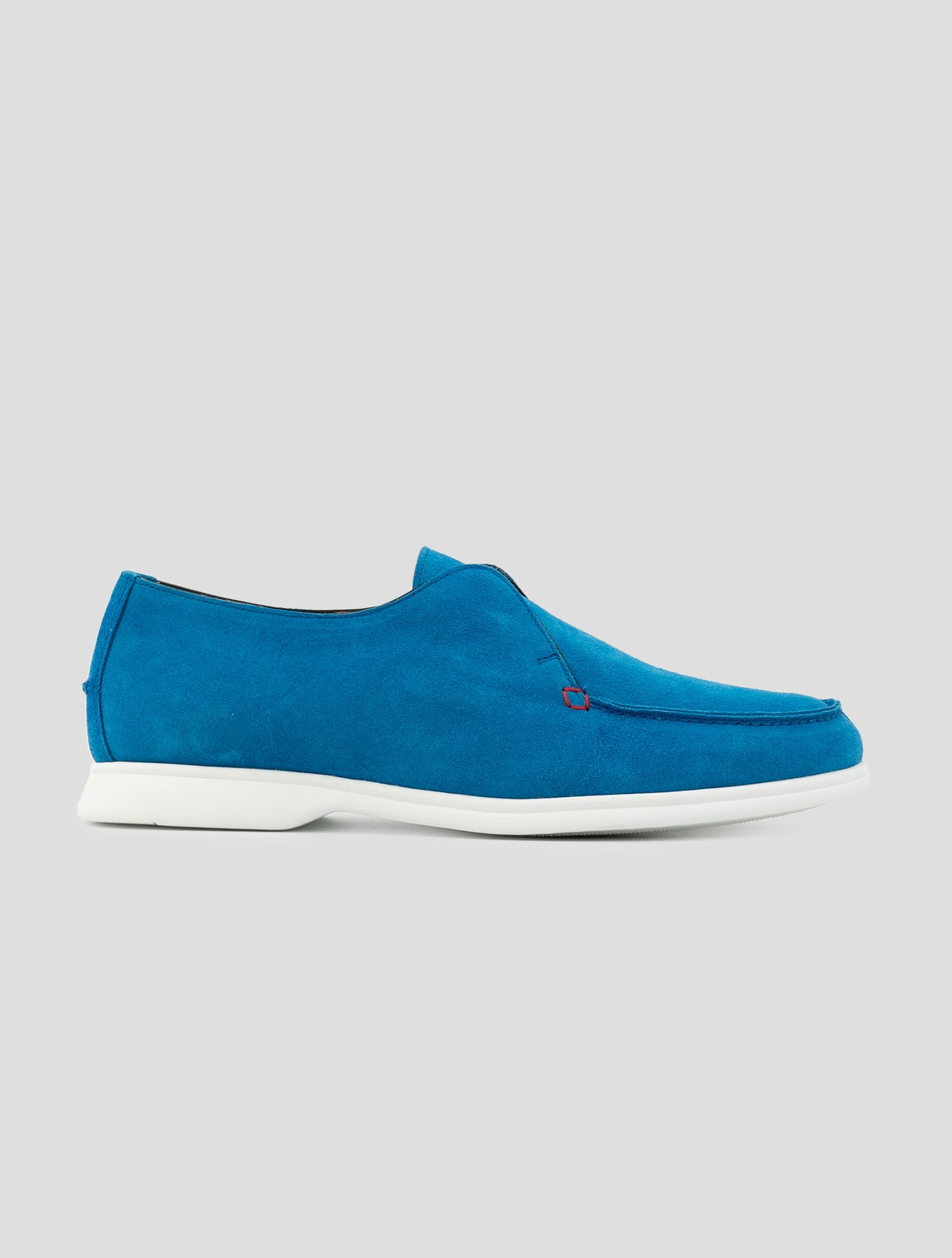 Kiton Light Blue Leather Suede Sneakers