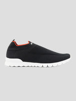 Kiton Black Red Cotton Ea Sneakers