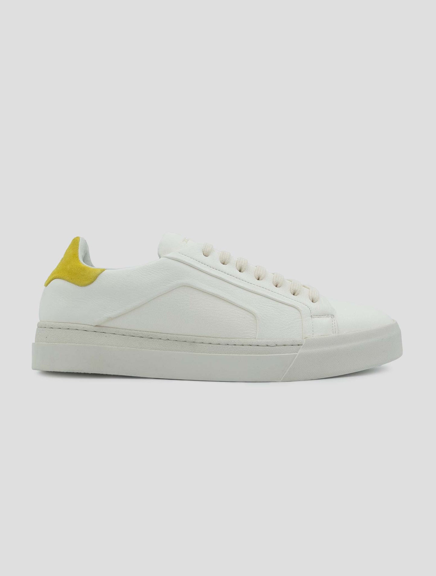 Kiton White Leather Deer Sneakers