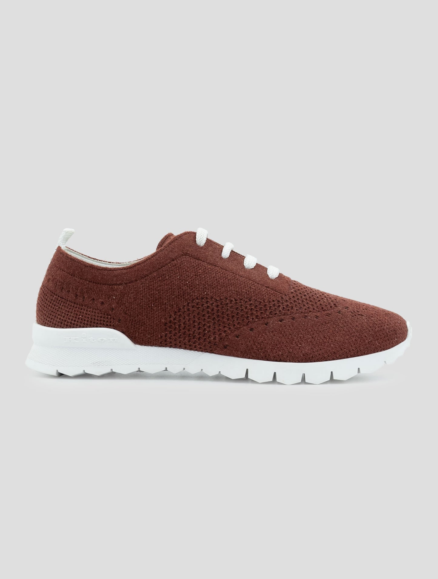 Kiton Brown Cashmere Sneakers