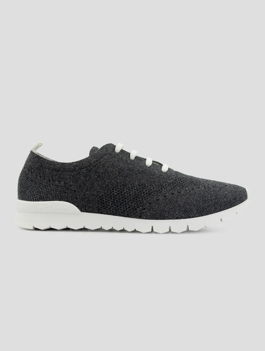 Kiton Gray Cashmere Sneakers