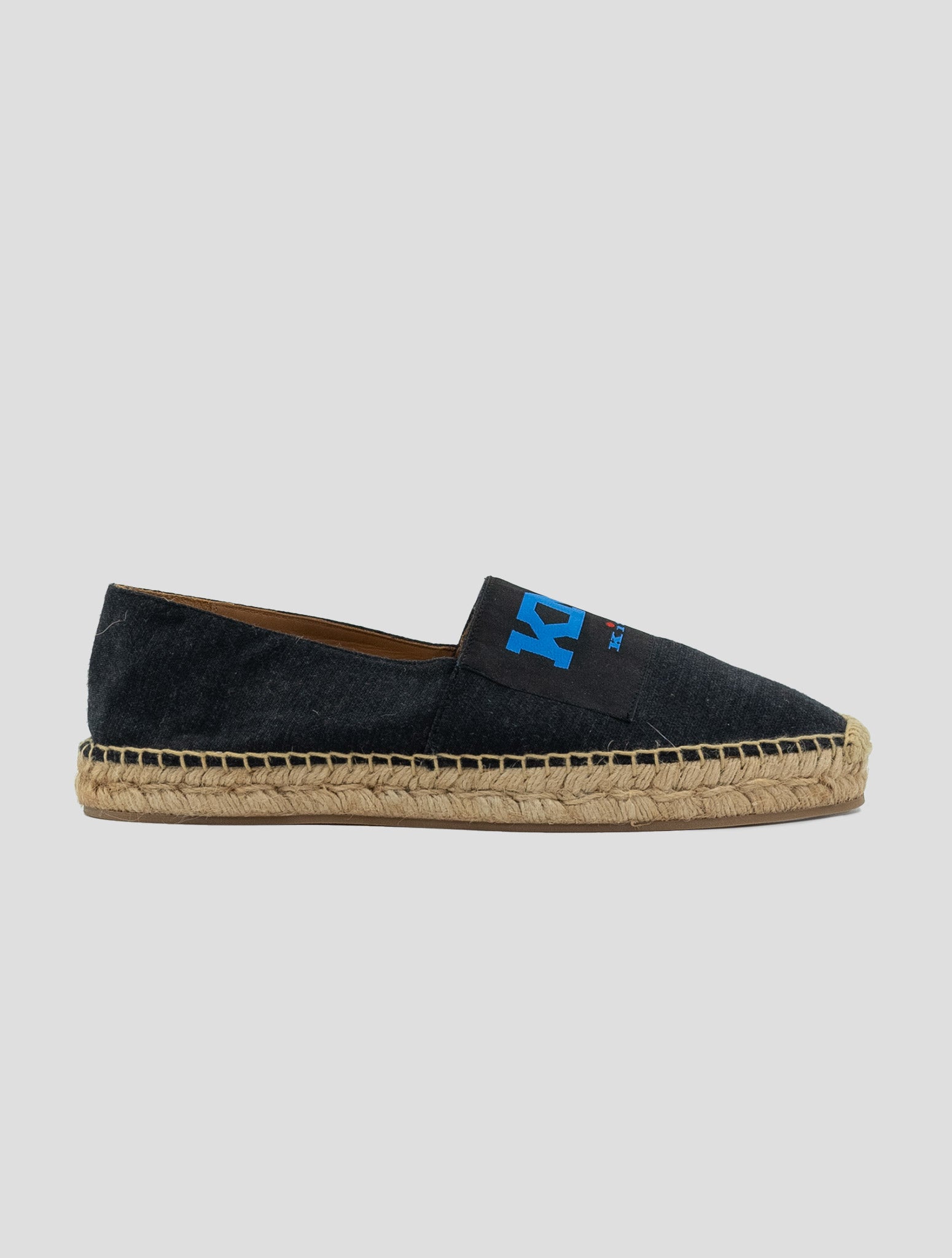 Kiton Knt Gray Wool Espadrillas
