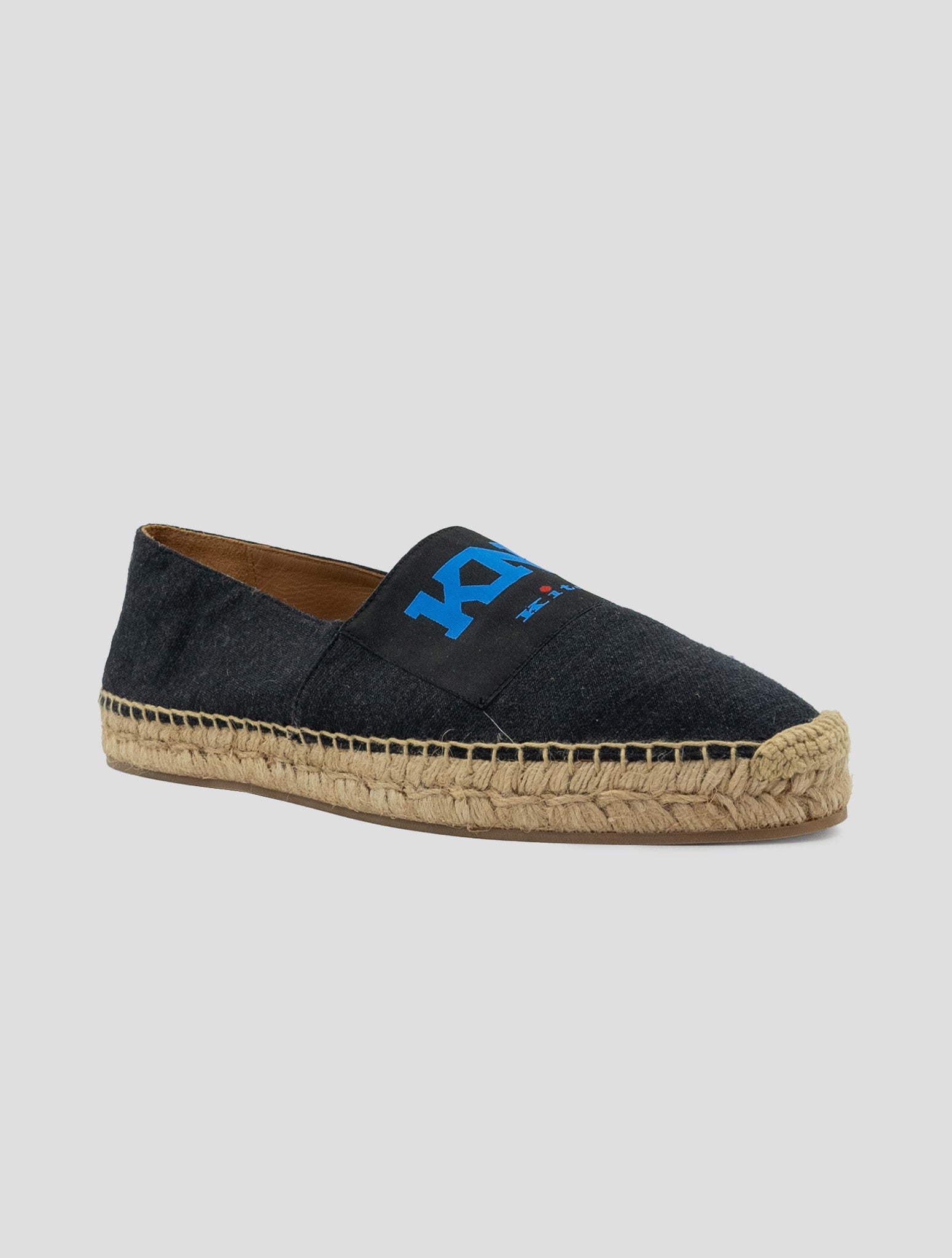 Kiton Knt Gray Wool Espadrillas