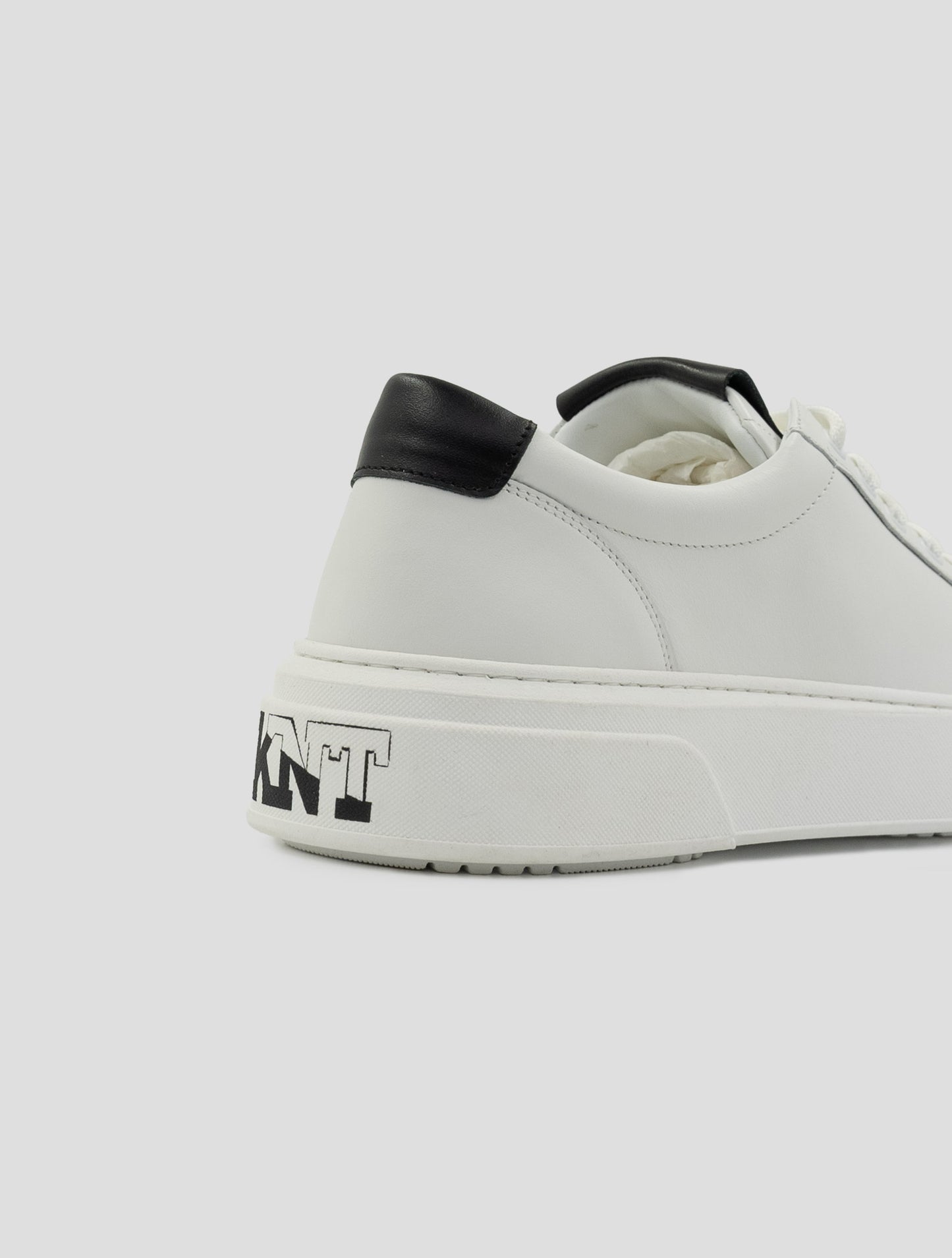 Kiton Knt White Leather Sneakers