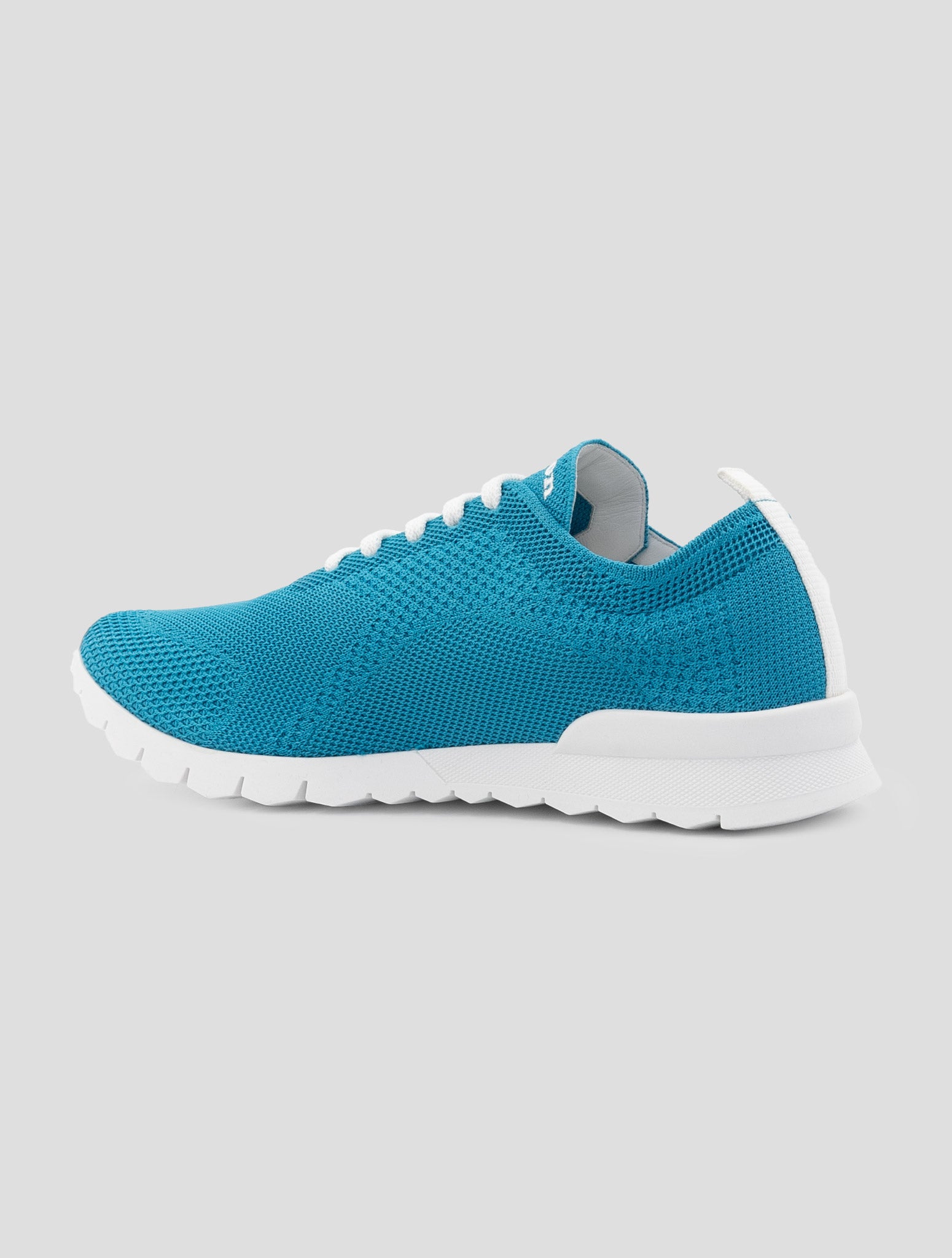Kiton Light Blue Cotton Ea Sneakers