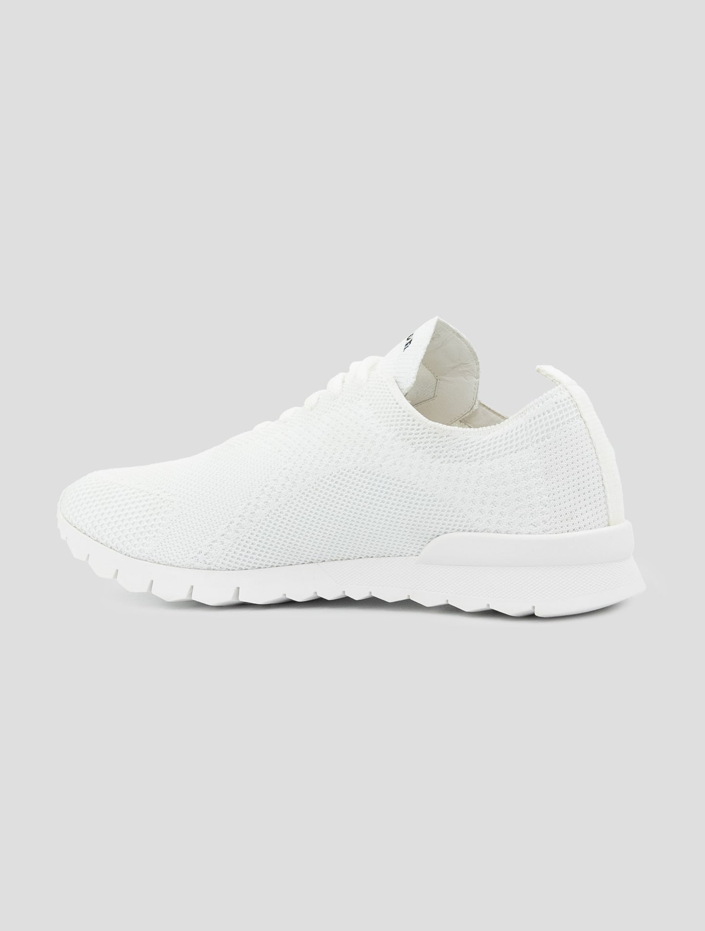 Kiton White Cotton Ea Sneakers