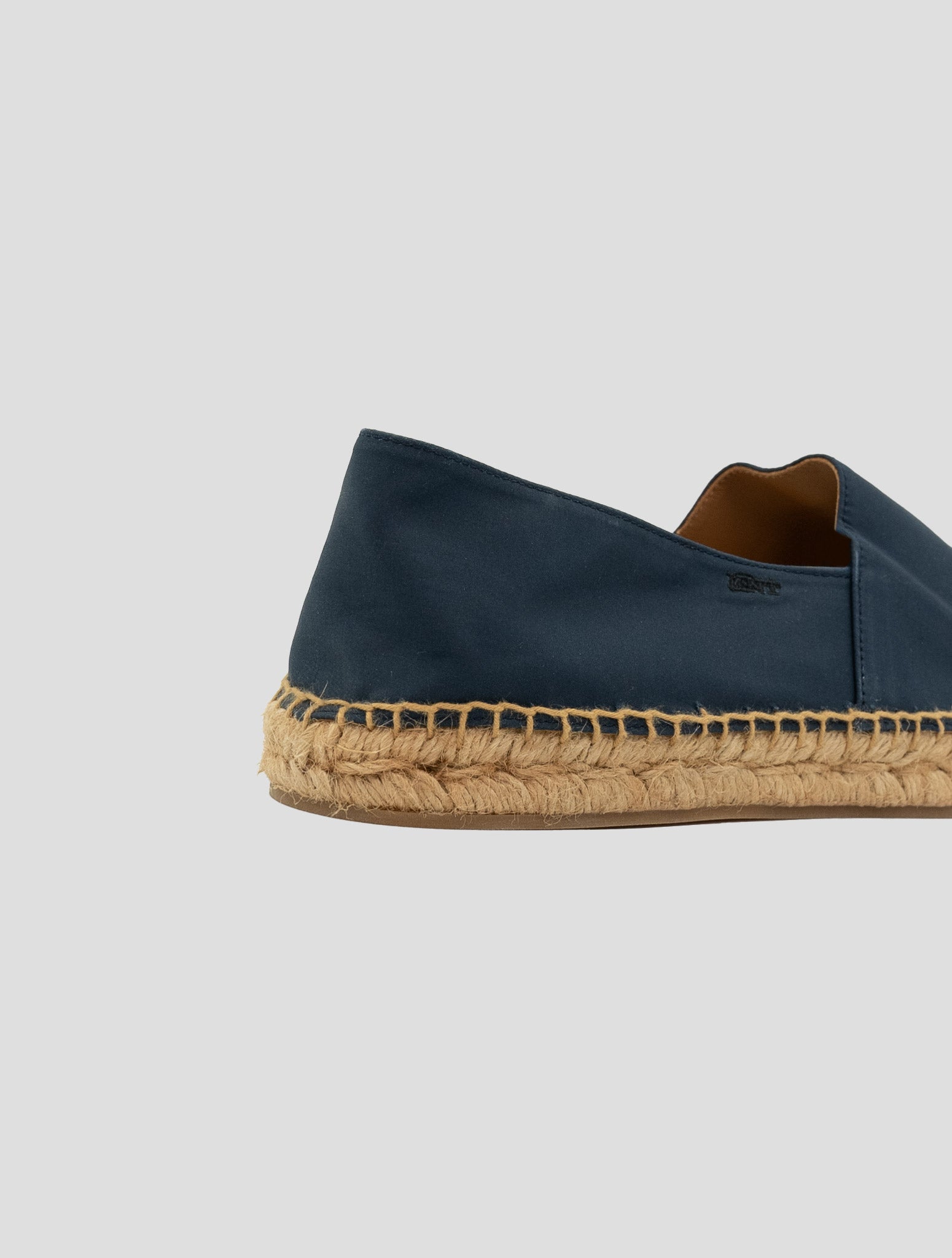 Kiton Blue Navy Cotton Espadrillas