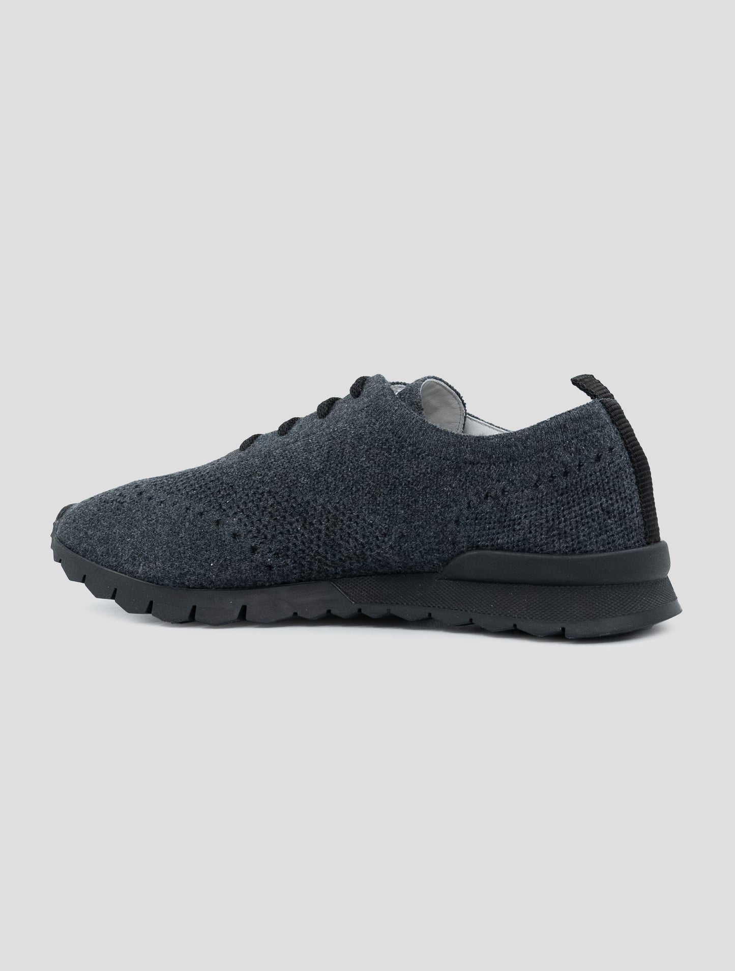 Kiton Gray Cashmere Sneakers