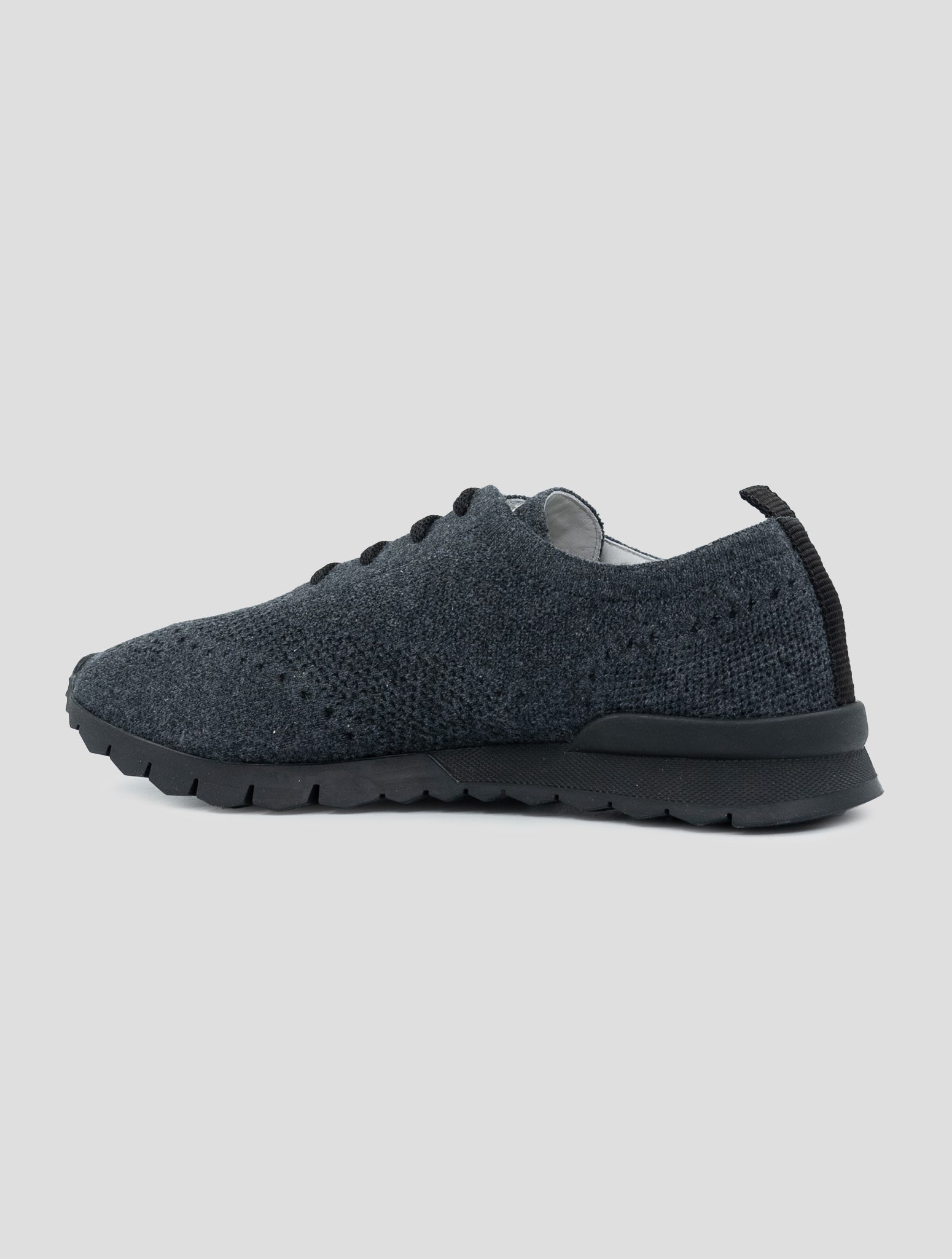 Kiton Gray Cashmere Sneakers