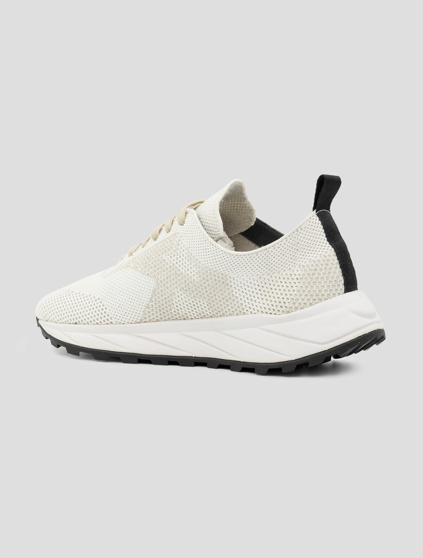 Kiton White Pl Tpu Wool Sneakers