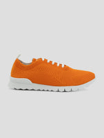 Kiton Orange Cotton Ea Sneakers