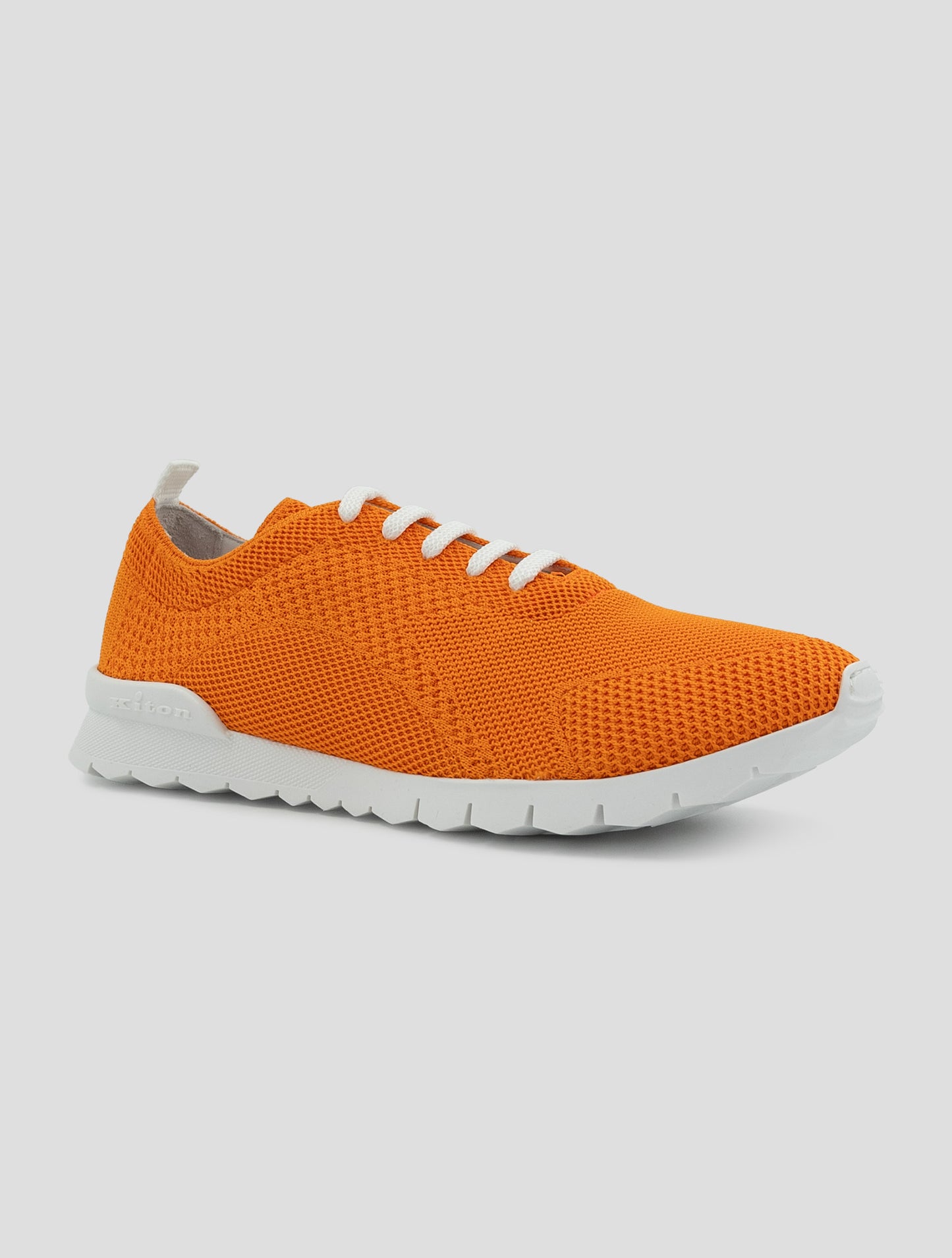 Kiton Orange Cotton Ea Sneakers