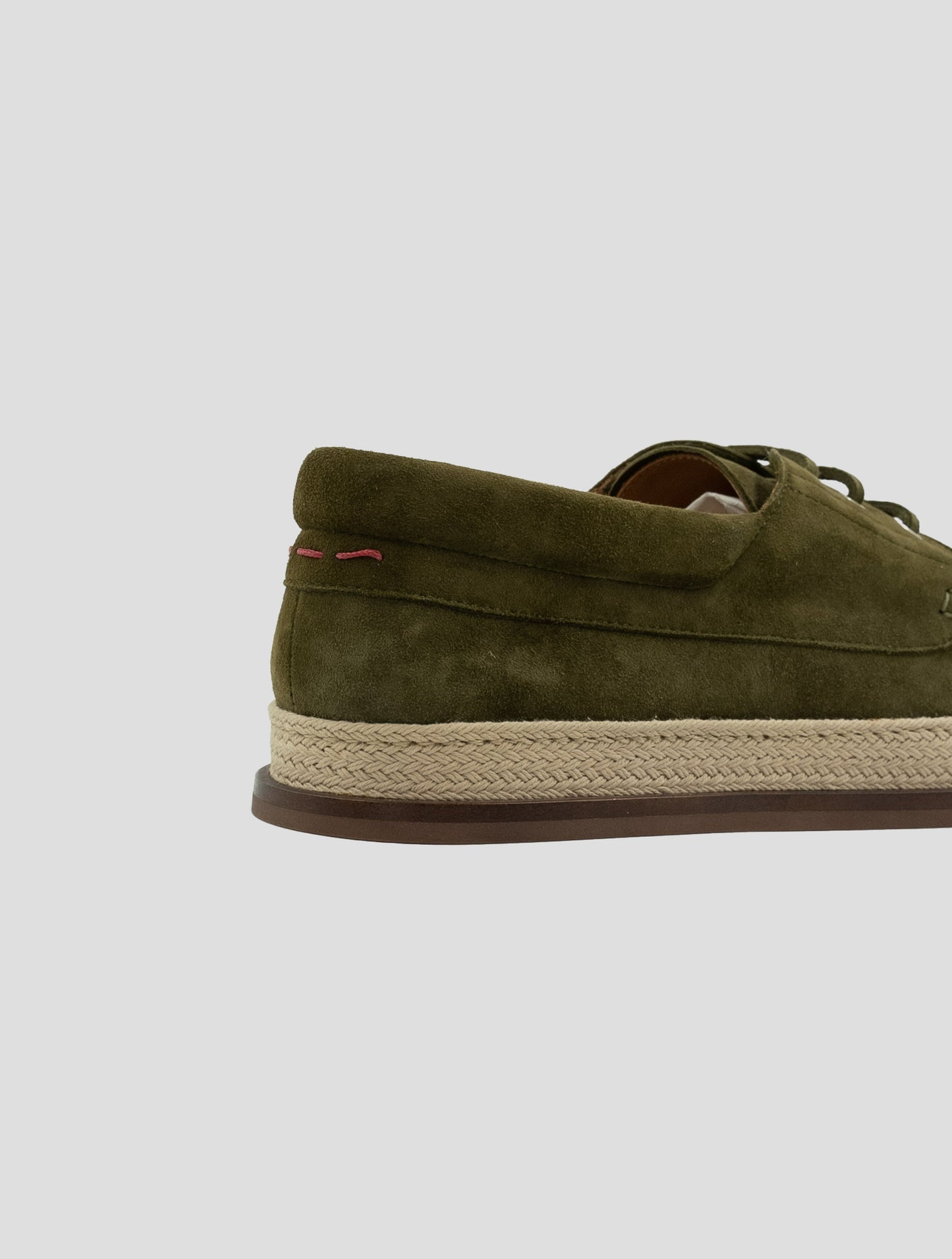 Kiton Green Leather Suede Sneakers