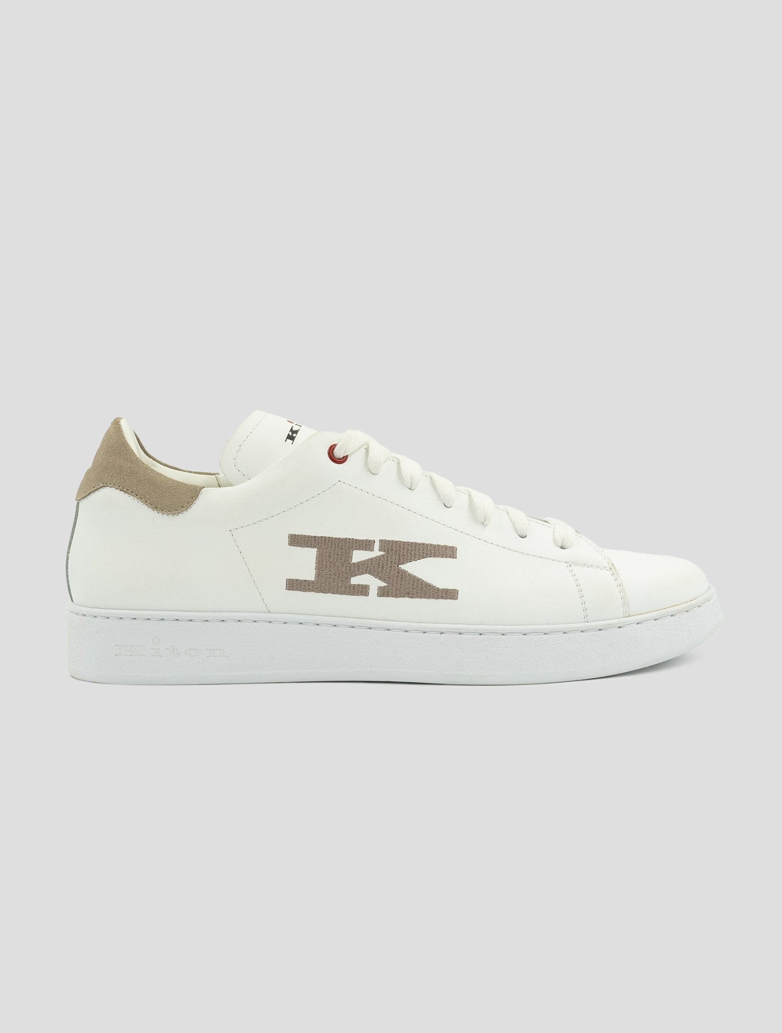 Kiton White Leather White