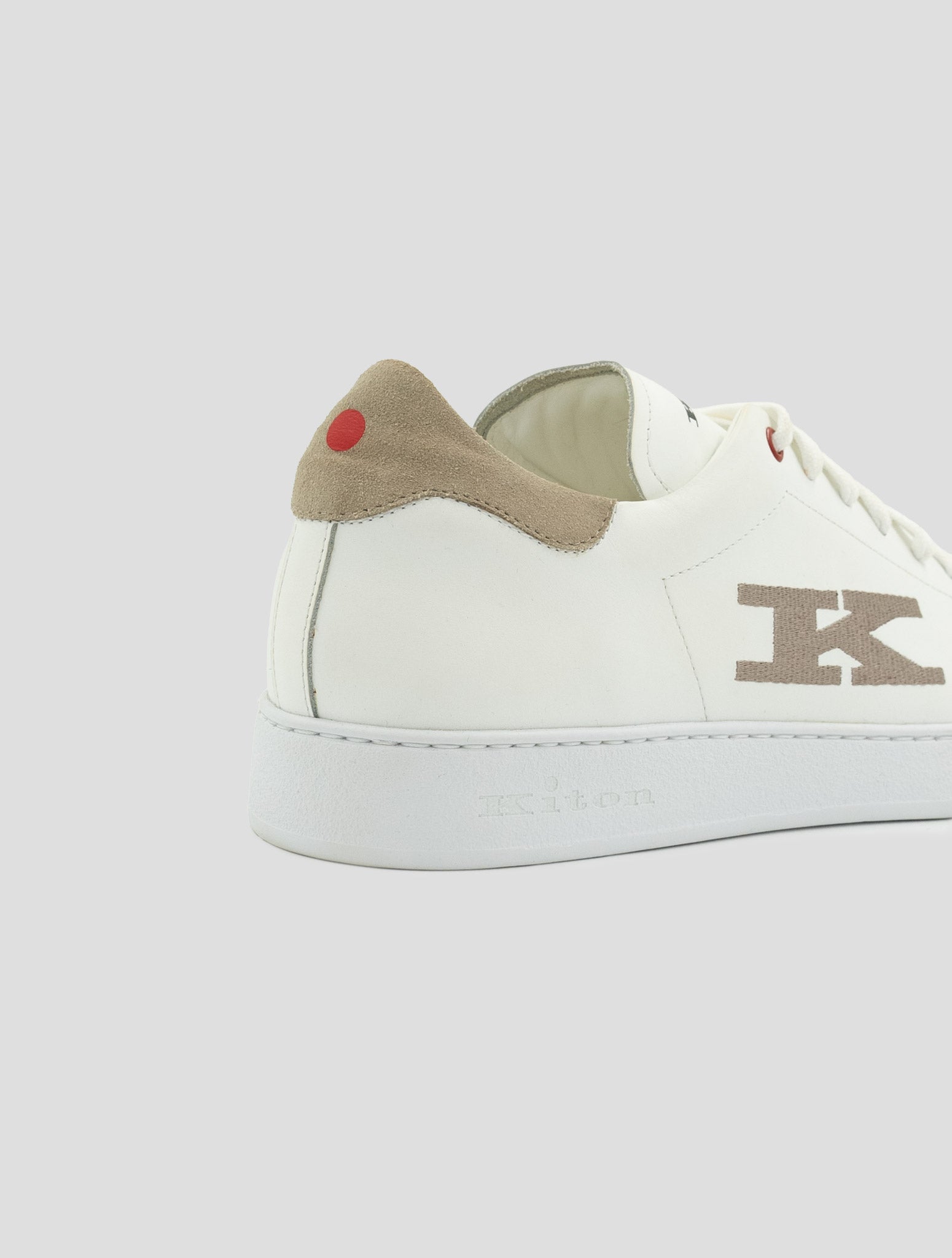 Kiton White Leather White