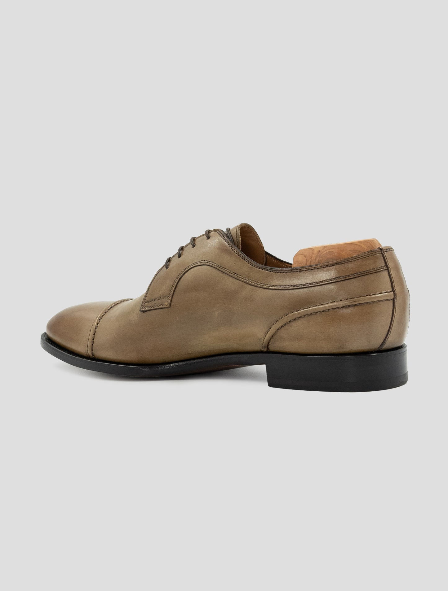 Kiton Beige Leather Suede Dress Shoes