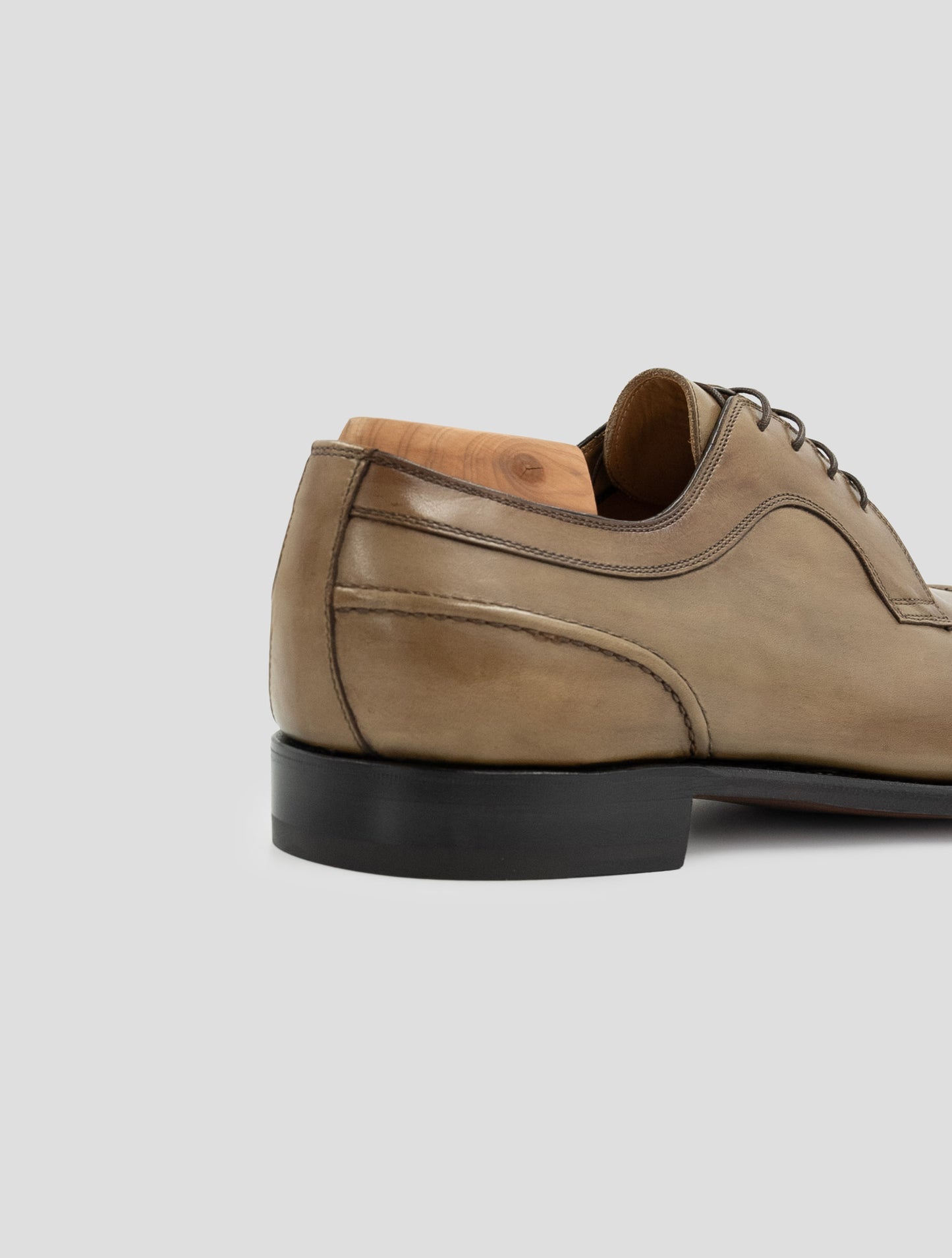 Kiton Beige Leather Suede Dress Shoes
