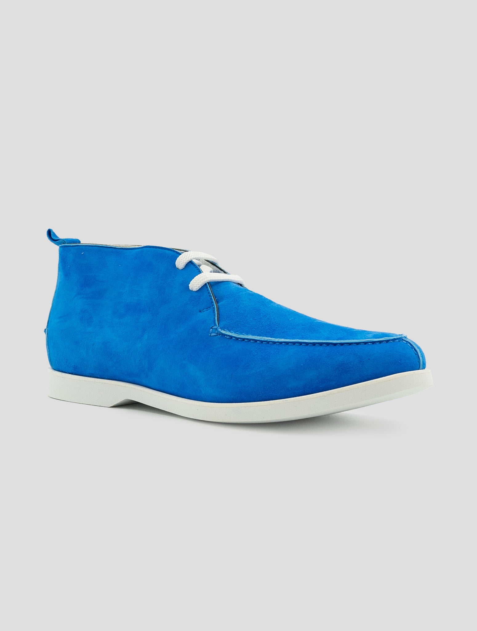 Kiton Blue Leather Suede Sneakers