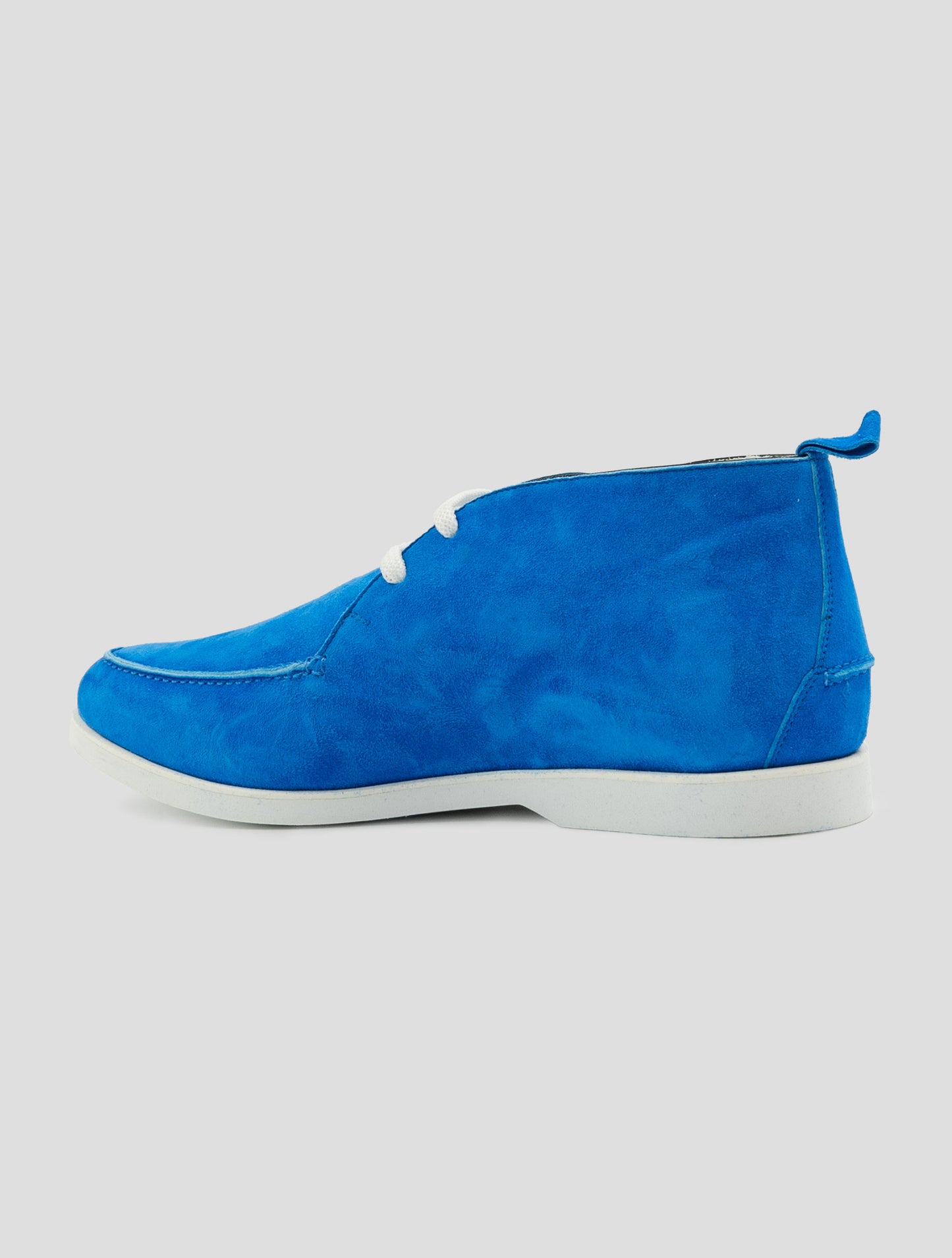 Kiton Blue Leather Suede Sneakers