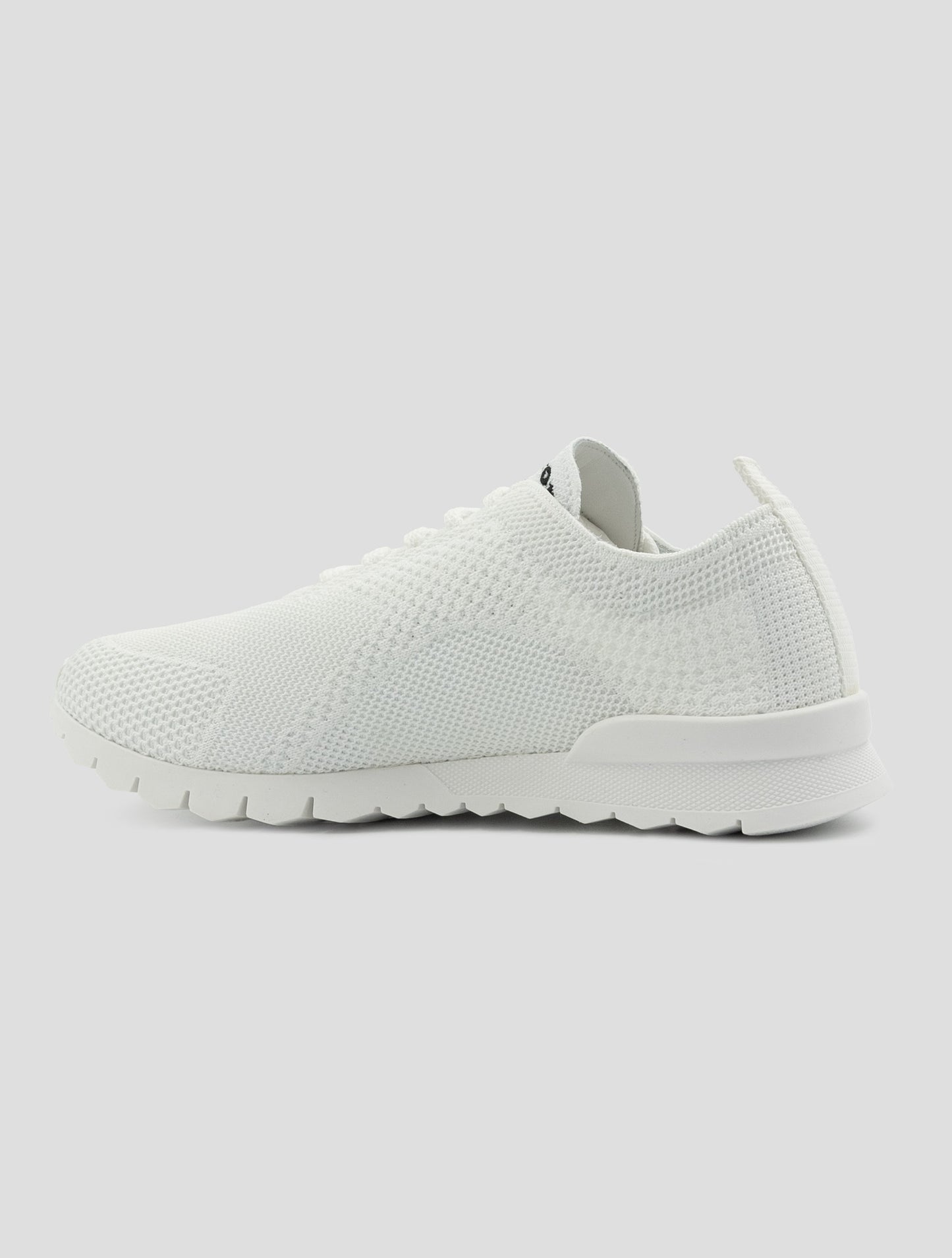 Kiton White Cotton Ea Sneakers