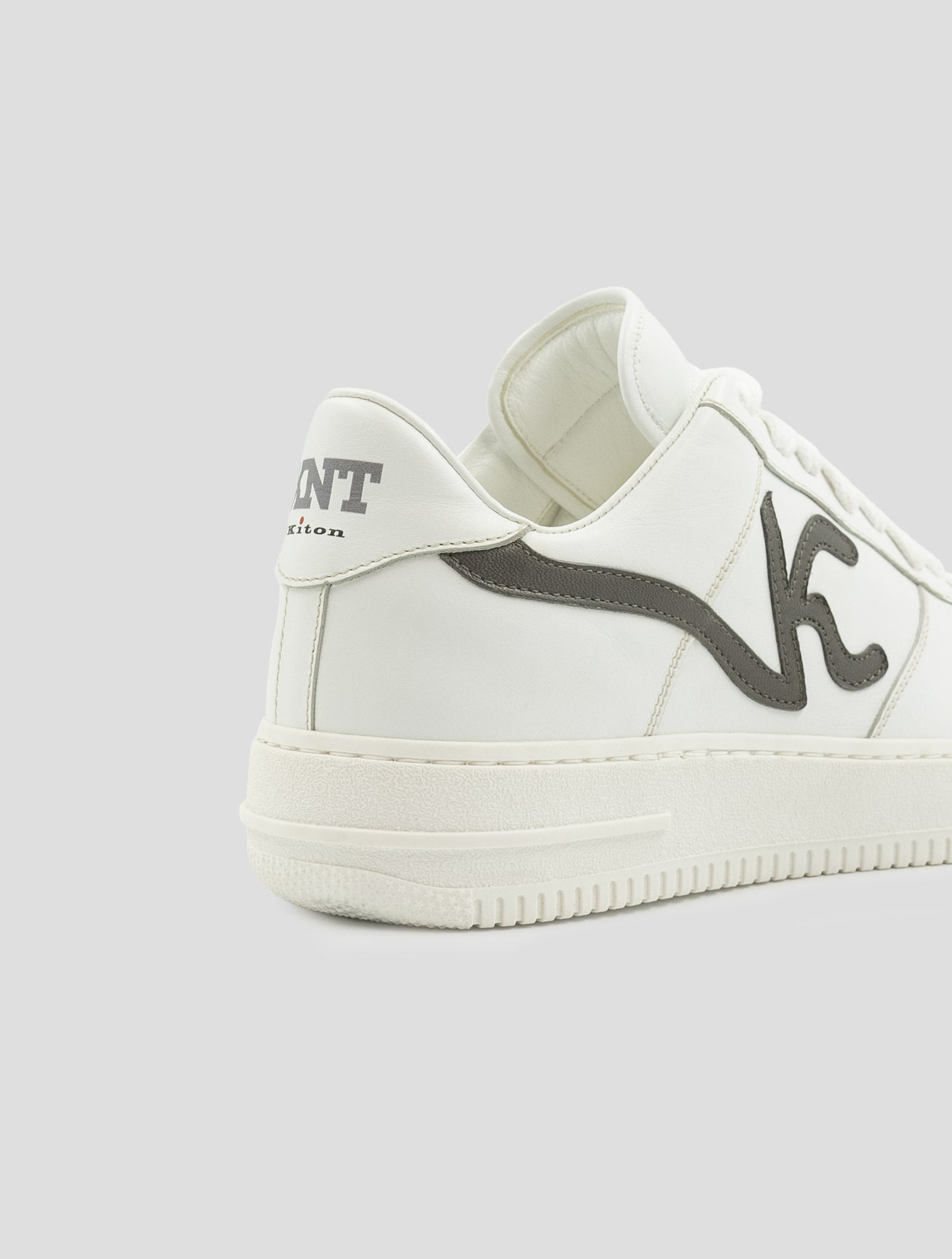 Kiton White Leather Sneakers