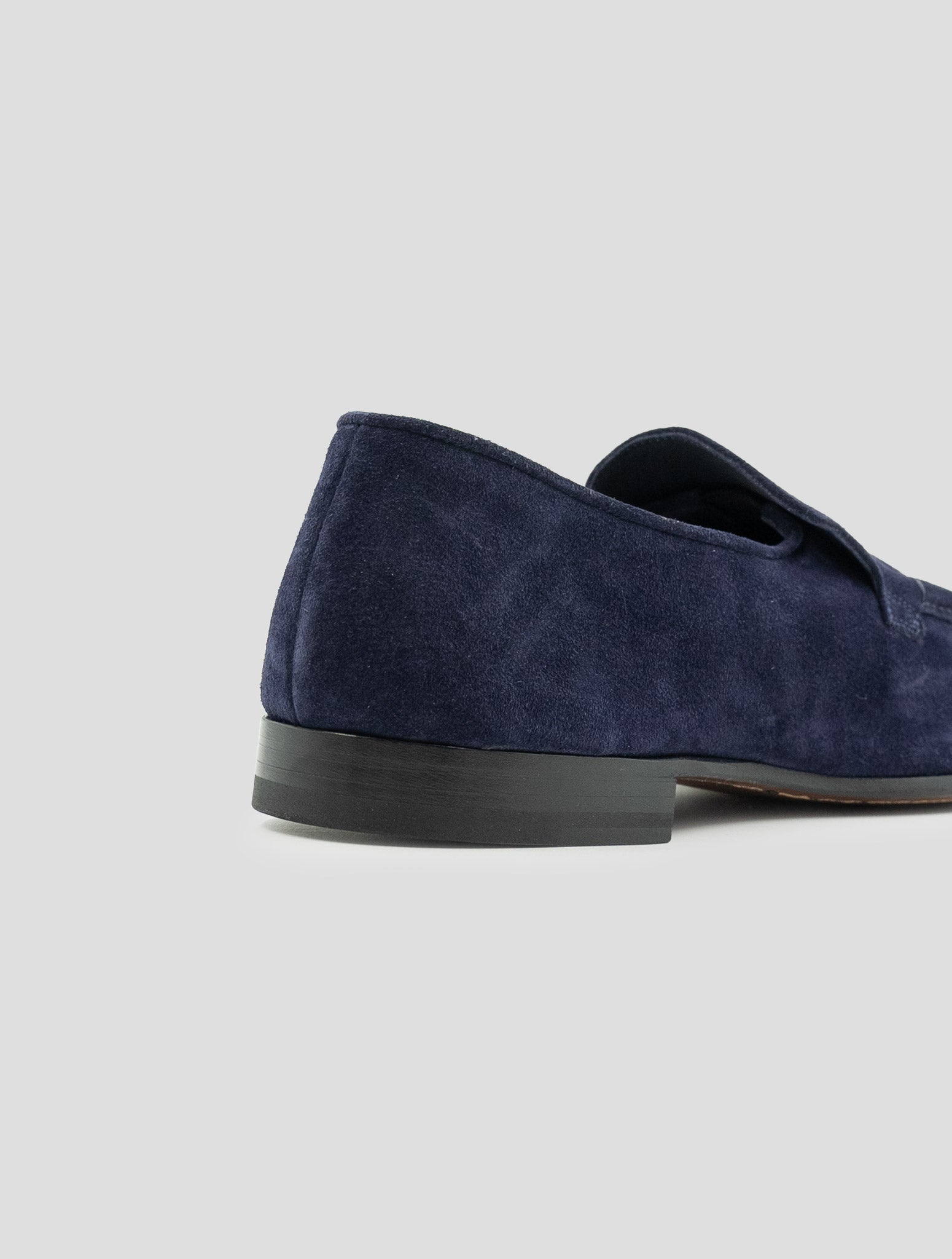 Kiton Blue Leather Loafers