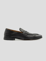Kiton Black Leather Calf Loafers