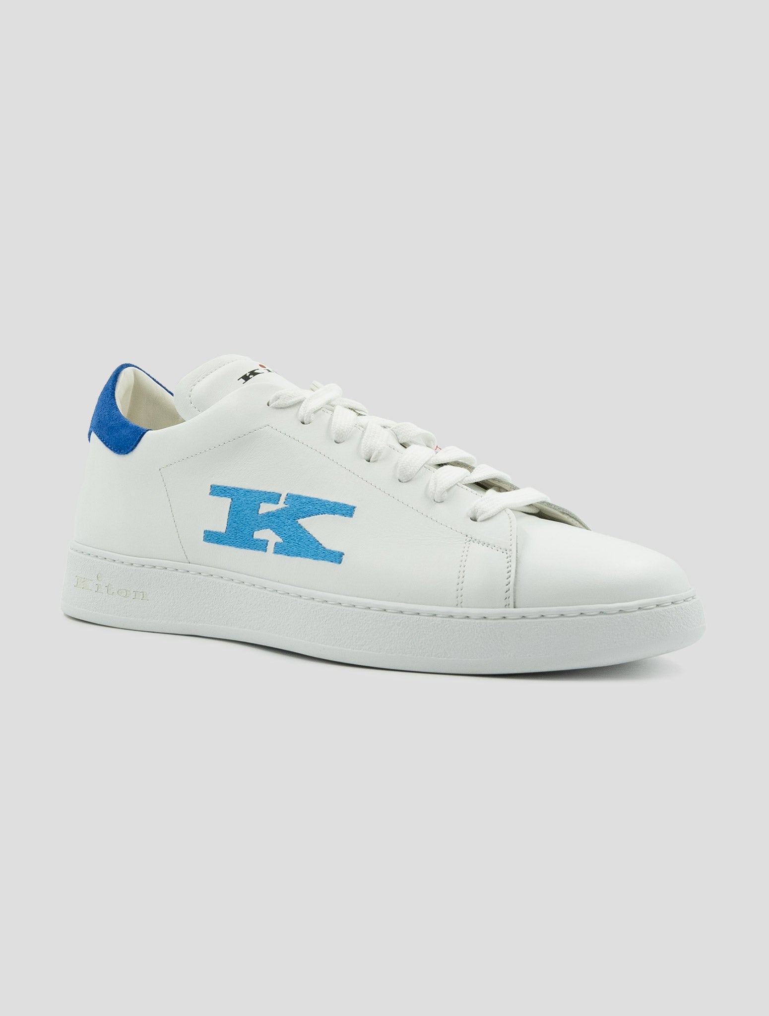 Kiton White Leather Sneakers