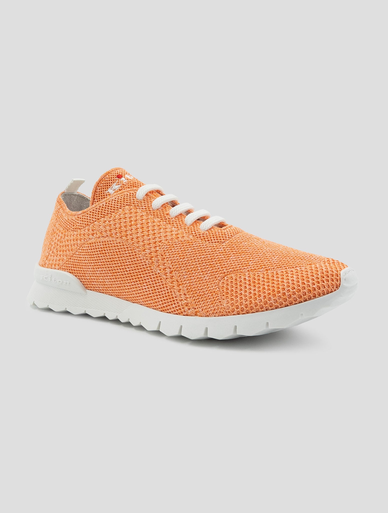 Kiton Orange Cotton Ea Sneakers
