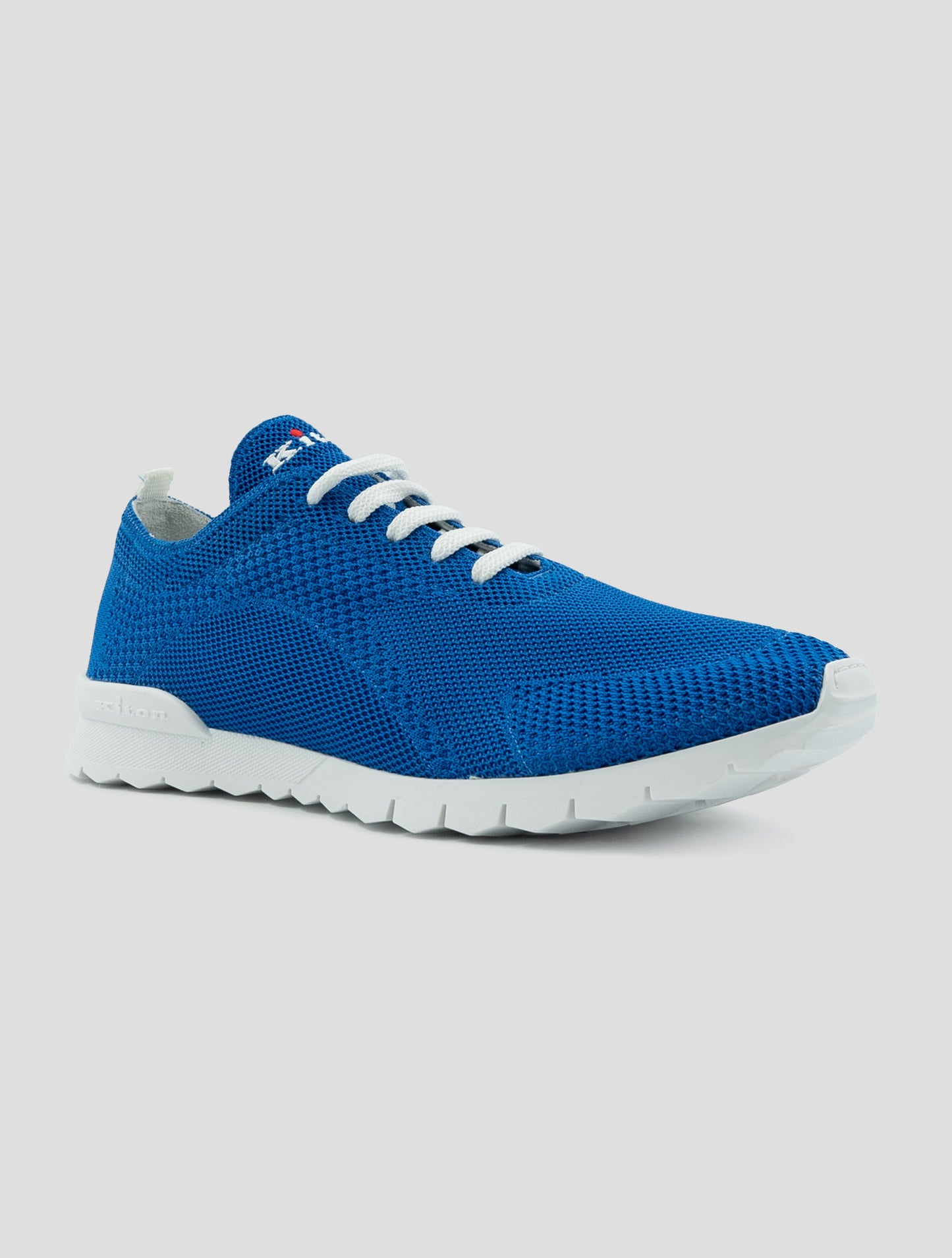 Kiton Blue Cotton Ea Sneakers