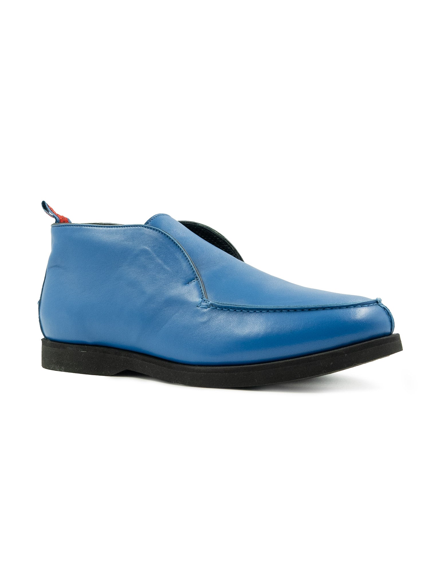 Kiton Blue Leather Boots