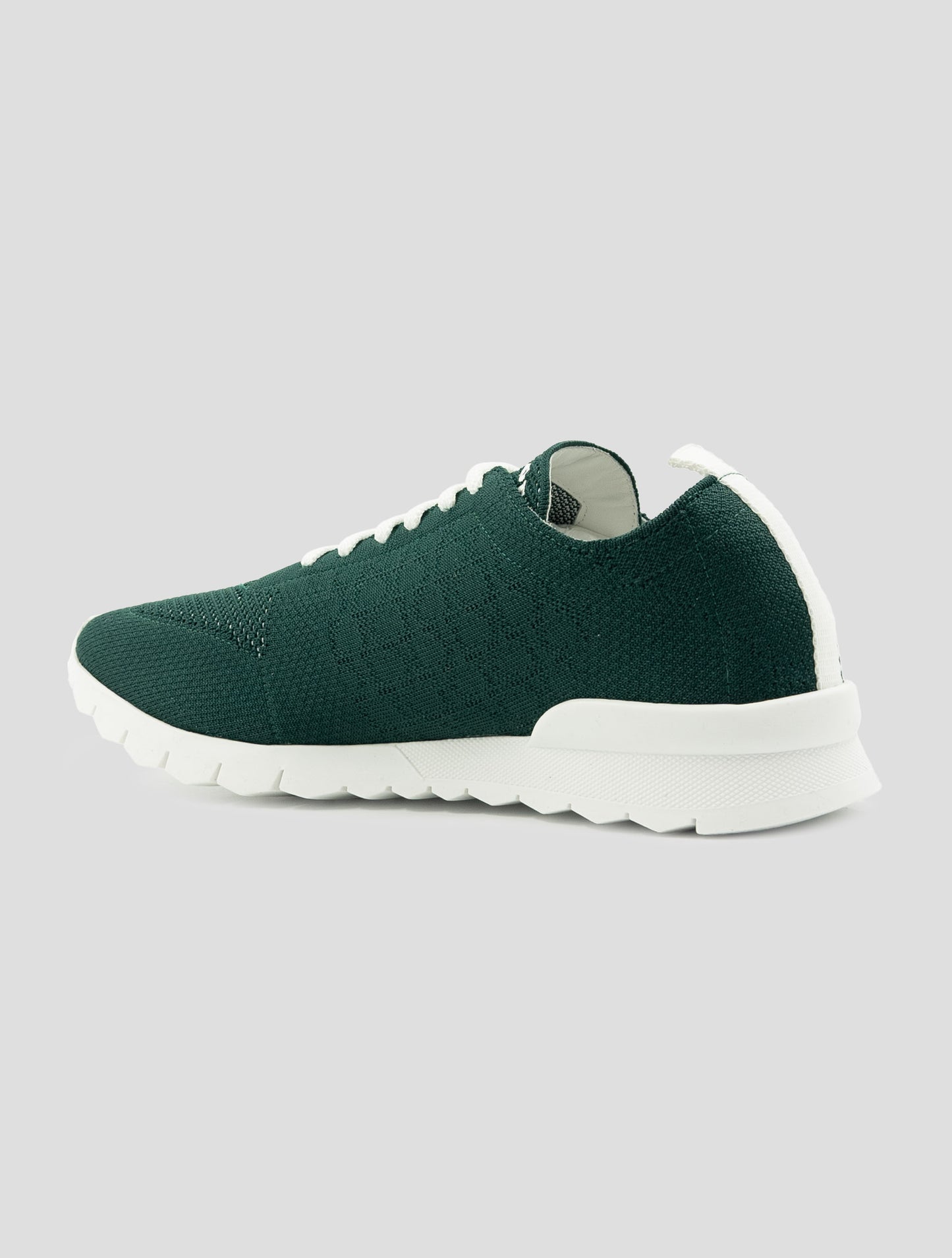 Kiton Green Cotton Ea Sneakers