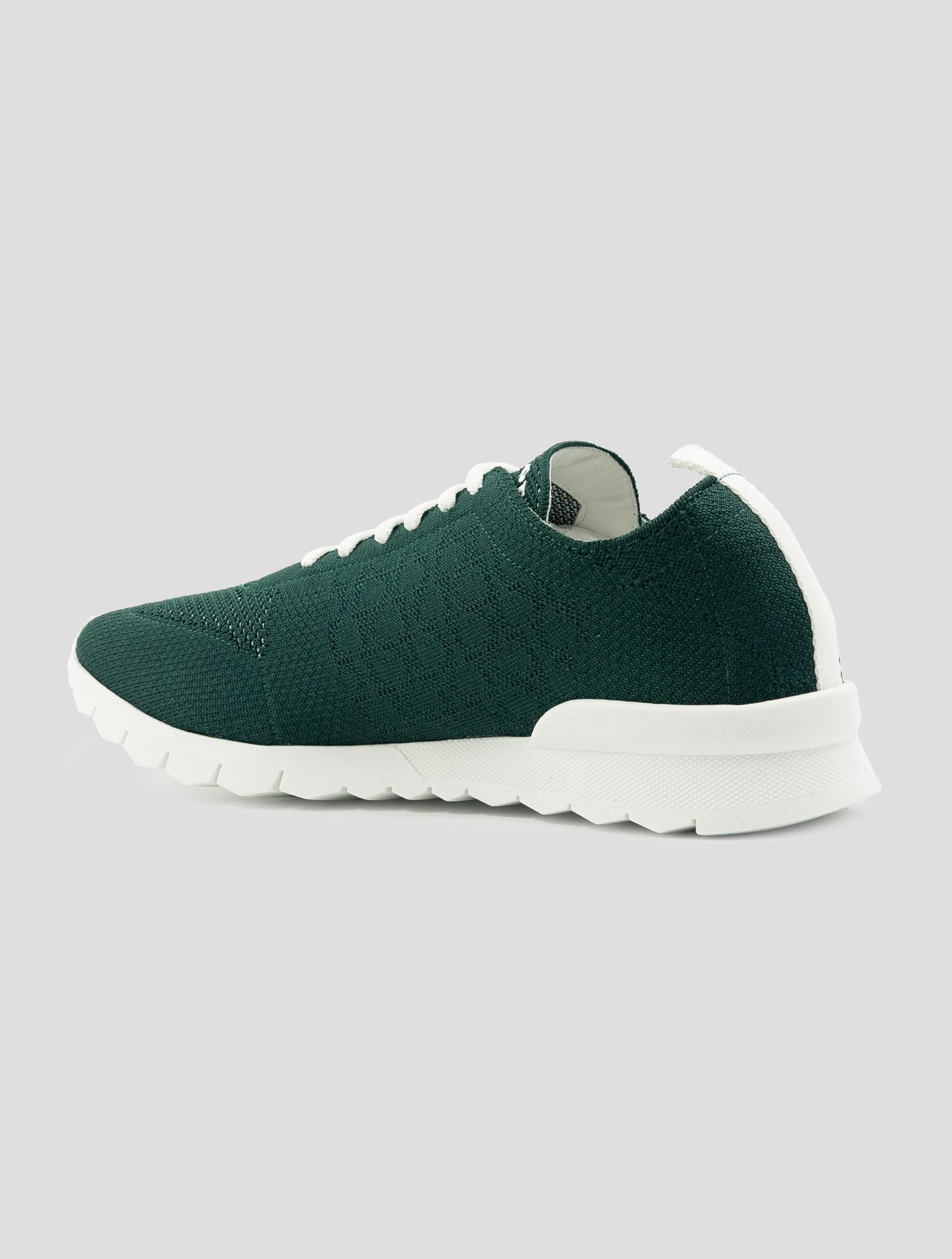 Kiton Green Cotton Ea Sneakers