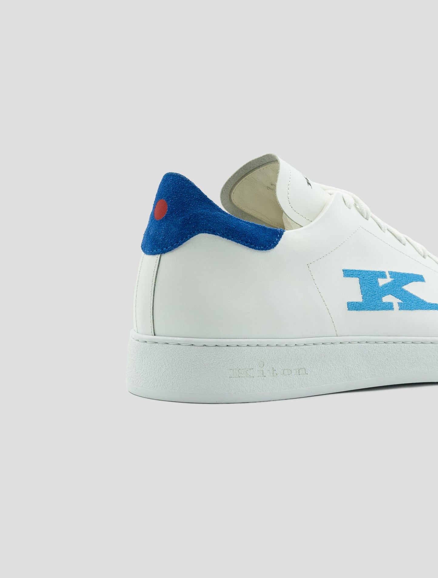 Kiton White Leather Sneakers