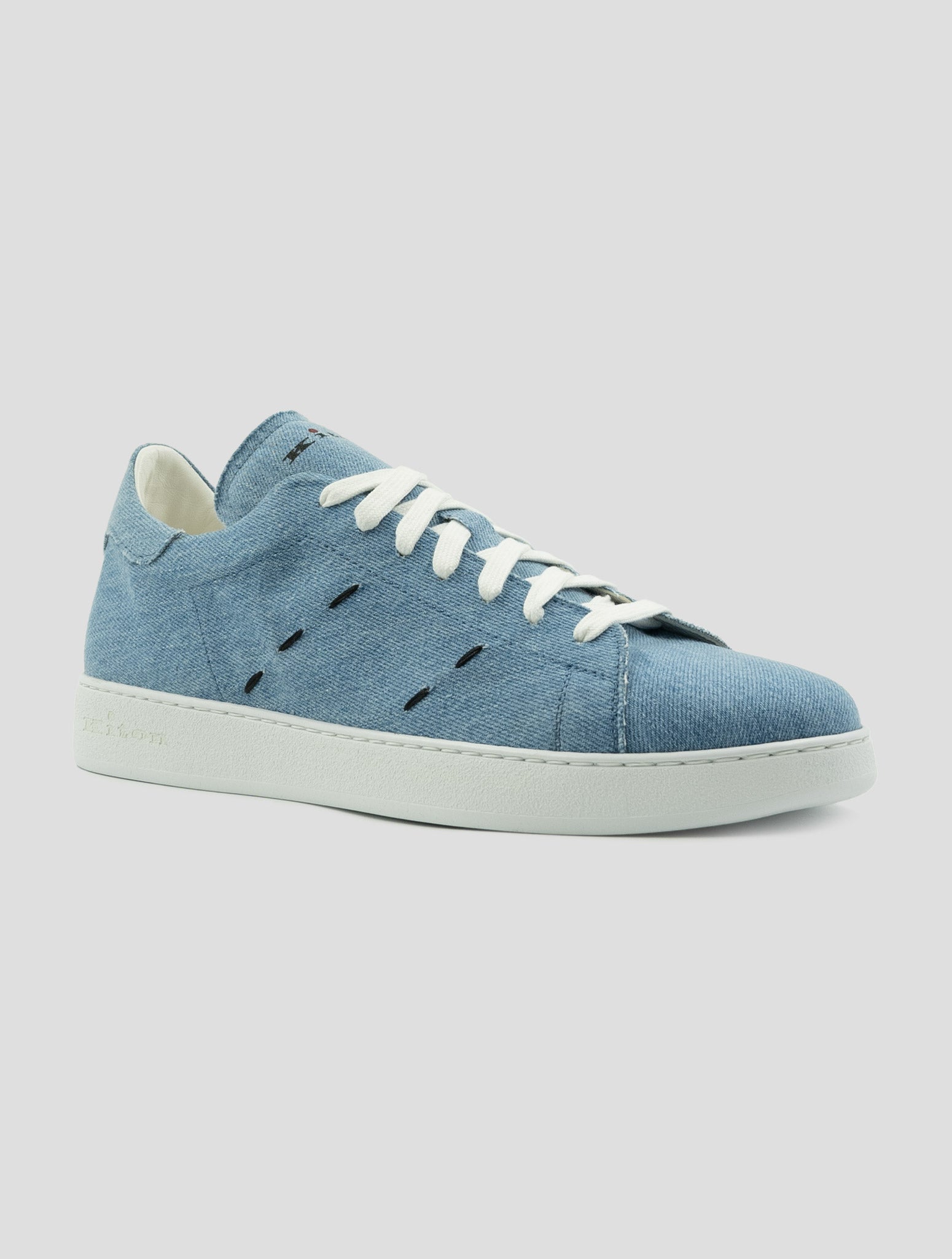 Kiton Denim Cotton Sneakers