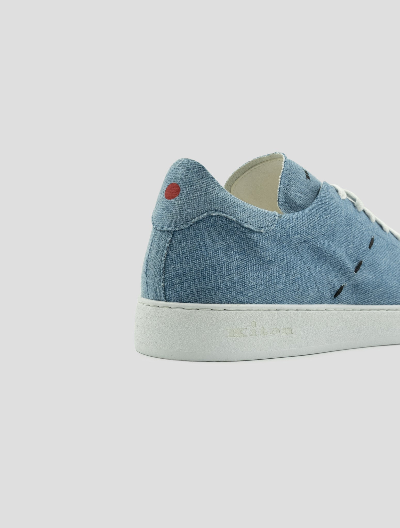 Kiton Denim Cotton Sneakers